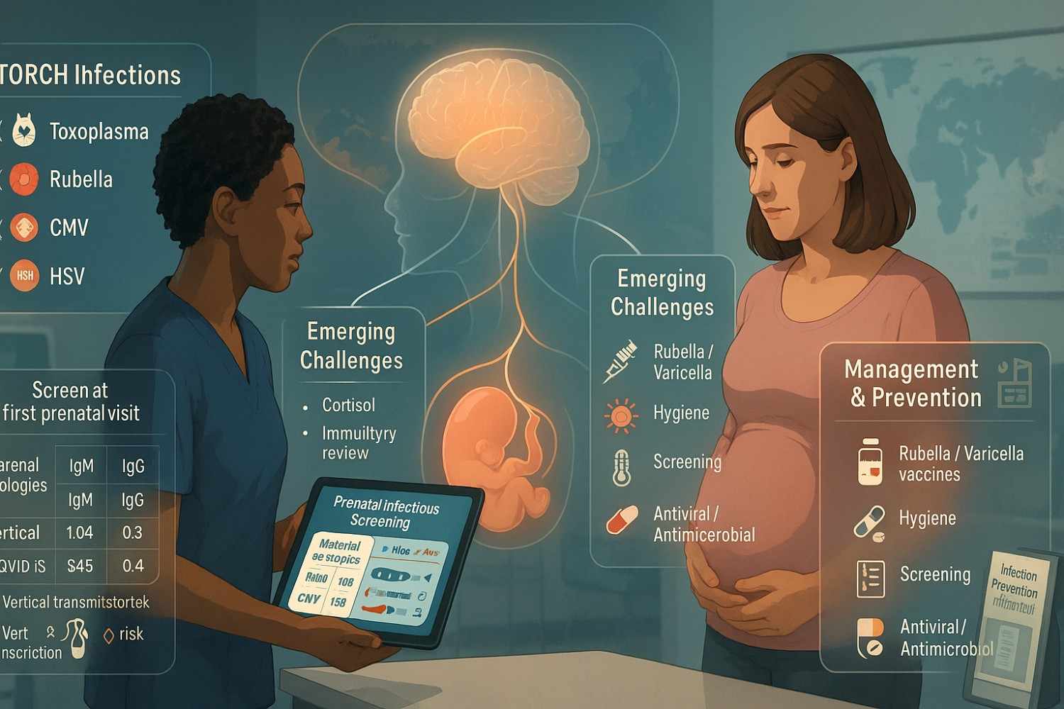 INFECTIOUS DISEASES IN PREGNANCY: Screening, Management of TORCH Infections, and Emerging Challenges in the ERA OF COVID - 19