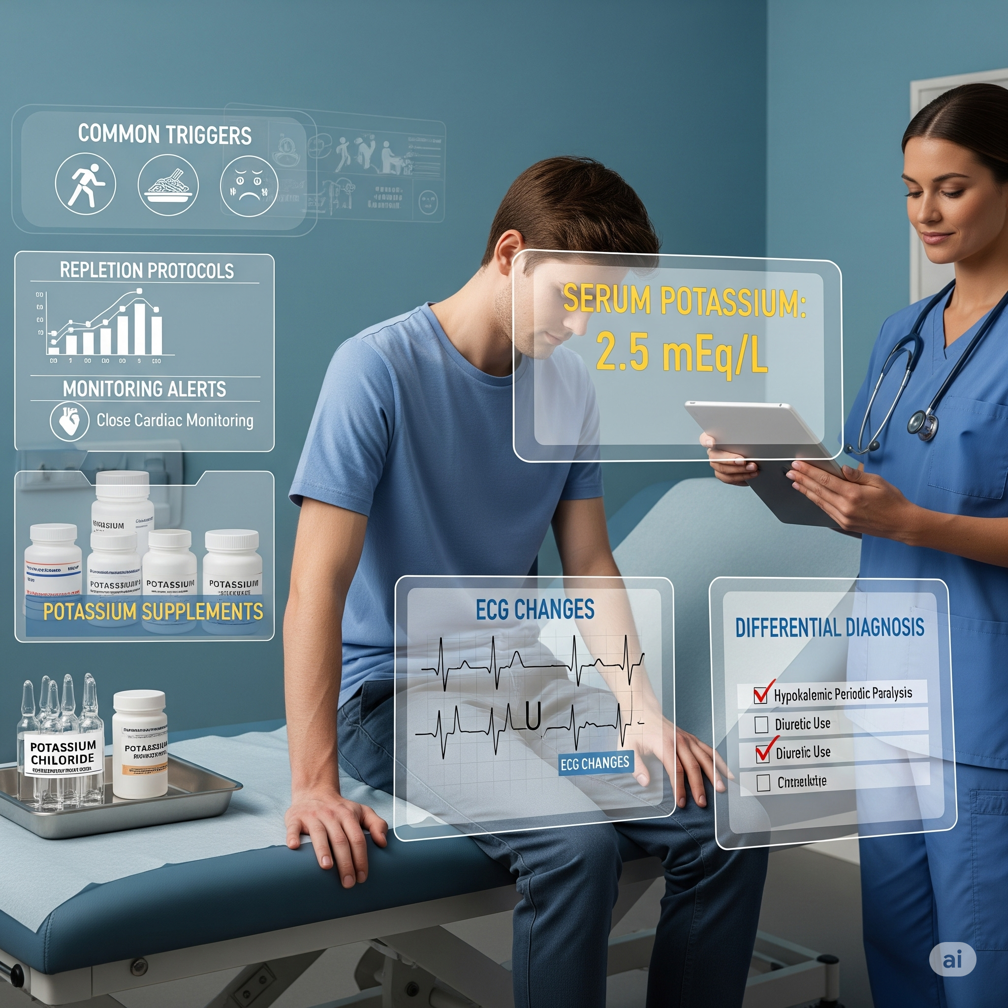 Recognizing and managing hypokalemic periodic paralysis